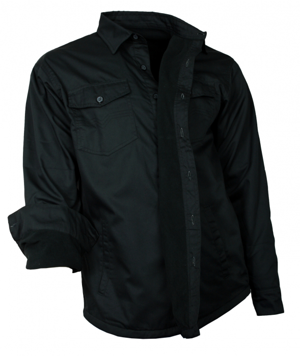 WESTERN-SPEICHER Freizeit Jeans Arbeits Hemd gefüttert Herren Jacke Fleece schwarz Größen S-4XL
