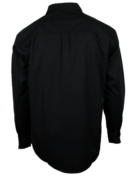 WESTERN-SPEICHER Freizeit Jeans Hemd Herren Baumwolle schwarz Druckknöpfe in Hemdfarbe S-5XL