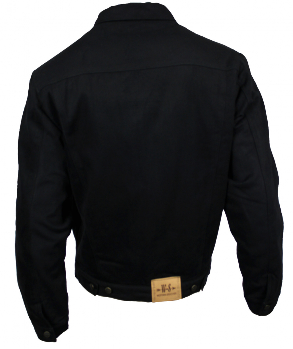 WESTERN-SPEICHER Winter Jeansjacke Denim Herren Jacke Fleece gefüttert schwarz S - 4XL