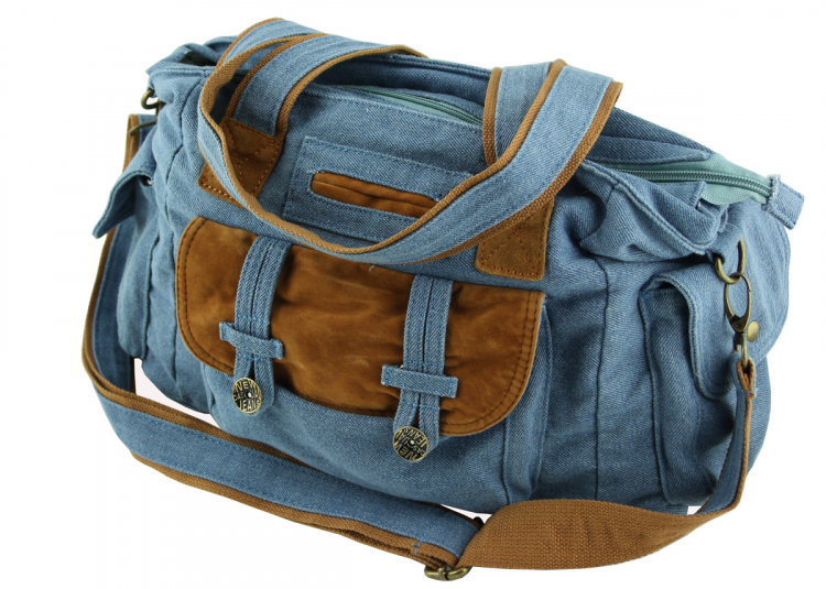 WESTERN-SPEICHER Jeanstasche / Schultertasche  Sunny Blau