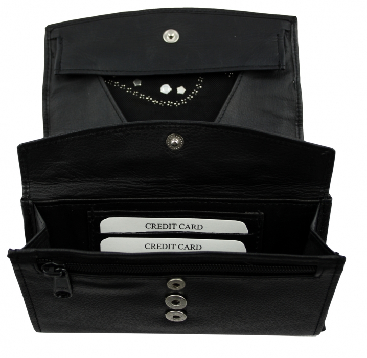 WESTERN-SPEICHER Große Geld Börse Portemonnaie Leder Strass  Swarovski Elements Lilli 197