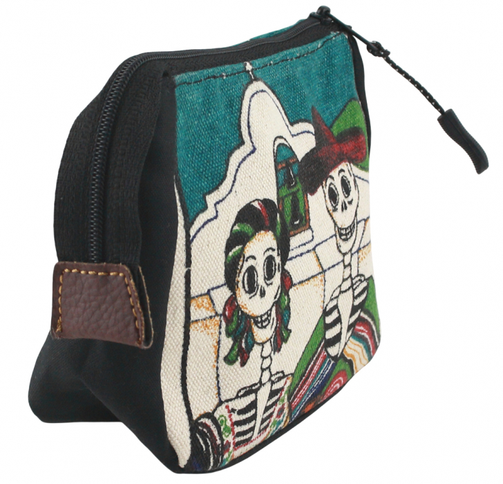 Mehrzwecktasche Kosmetik Tasche mit Reißverschluss - aus Mexico - KT 14