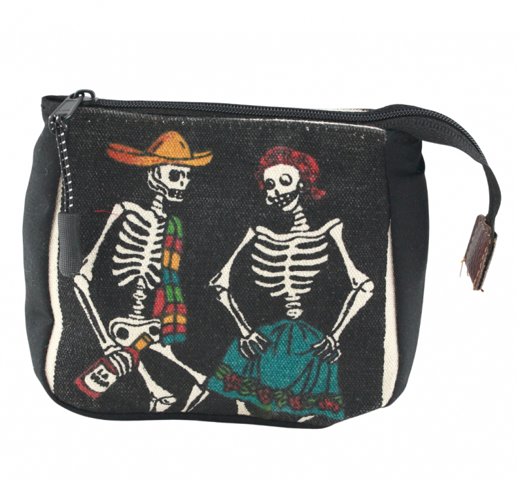Mehrzwecktasche Kosmetik Tasche mit Reißverschluss - aus Mexico - KT 15