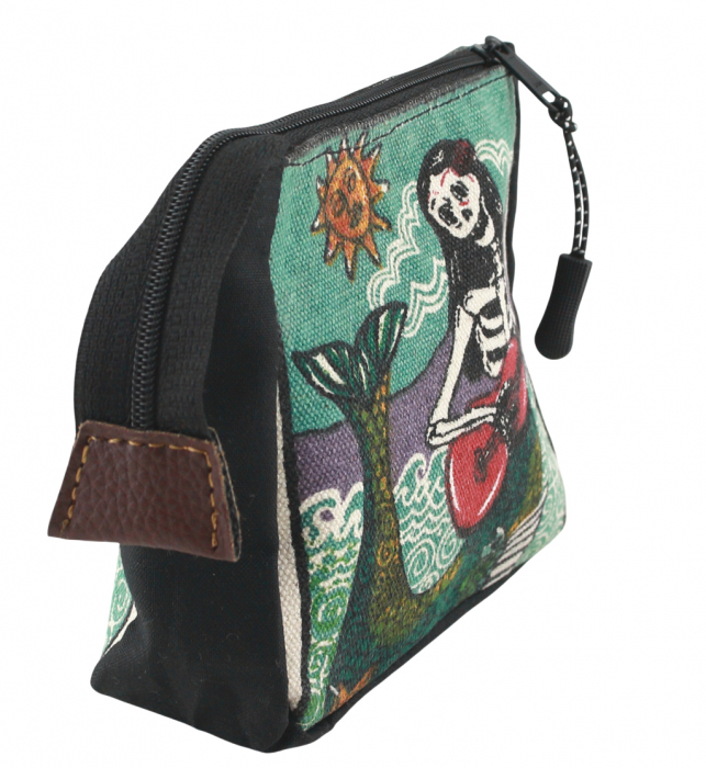 Mehrzwecktasche Kosmetik Tasche mit Reißverschluss - aus Mexico - KT 18