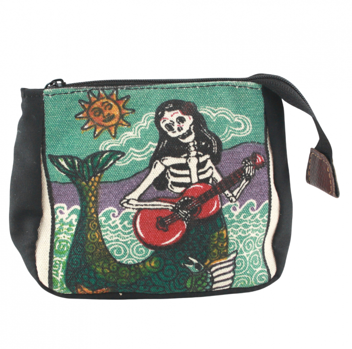 Mehrzwecktasche Kosmetik Tasche mit Reißverschluss - aus Mexico - KT 18