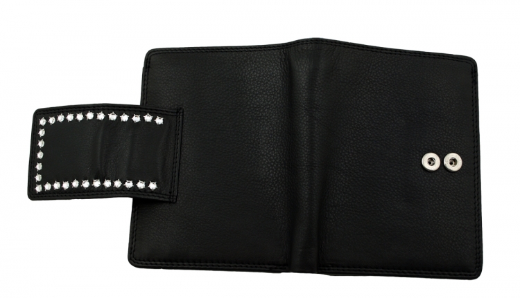 WESTERN-SPEICHER Geldbörse Portemonnaie Leder Strass  Swarovski Elements Laura 108