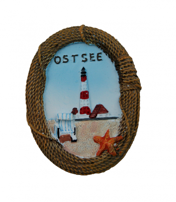 Maritim Magnet Deko Kühlschrankmagnet Ostsee Bild