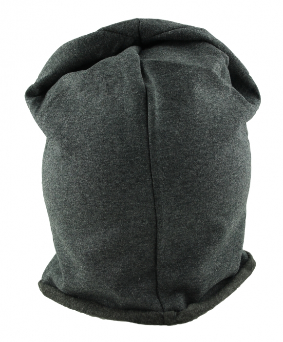 Mütze Beanie Damen Glitzer mit Strass Applikationen Anker Grau B07 onesize