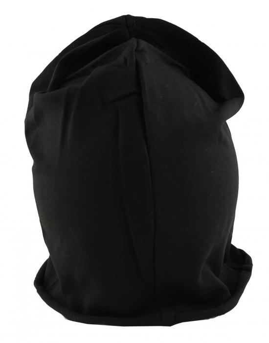 Mütze Beanie Damen Glitzer mit Strass Applikationen Anker Schwarz B08 onesize