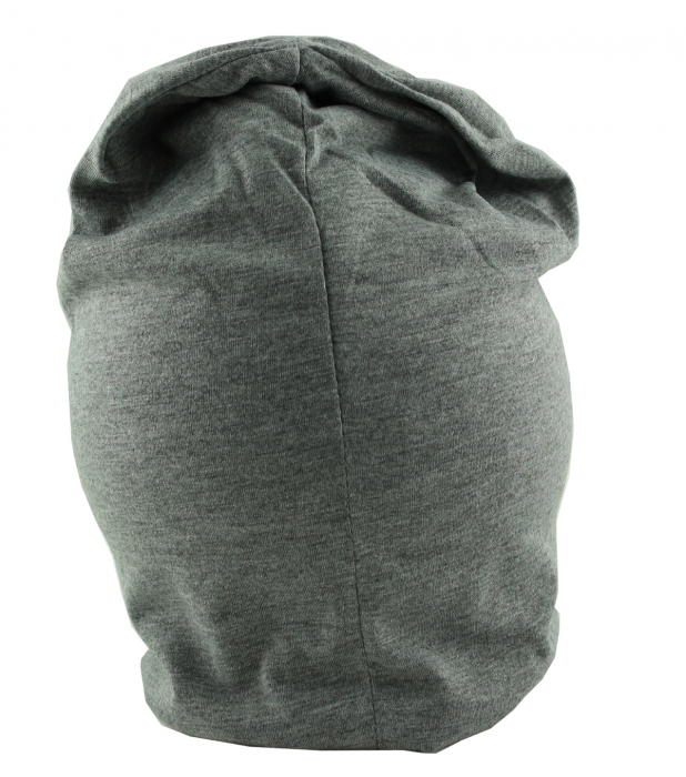 Mütze Beanie Damen Glitzer mit Strass Applikationen Stern Hellgrau B09 onesize