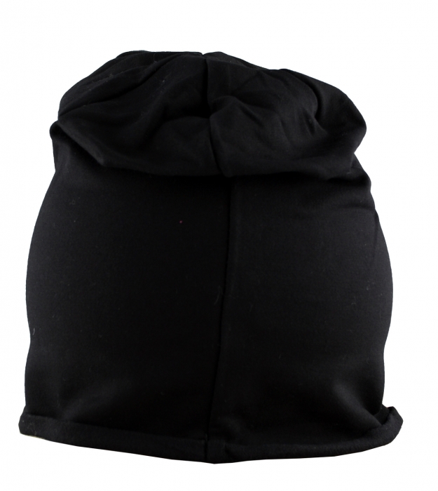 Mütze Beanie Damen Glitzer mit Strass Applikationen Stern Schwarz B01 onesize