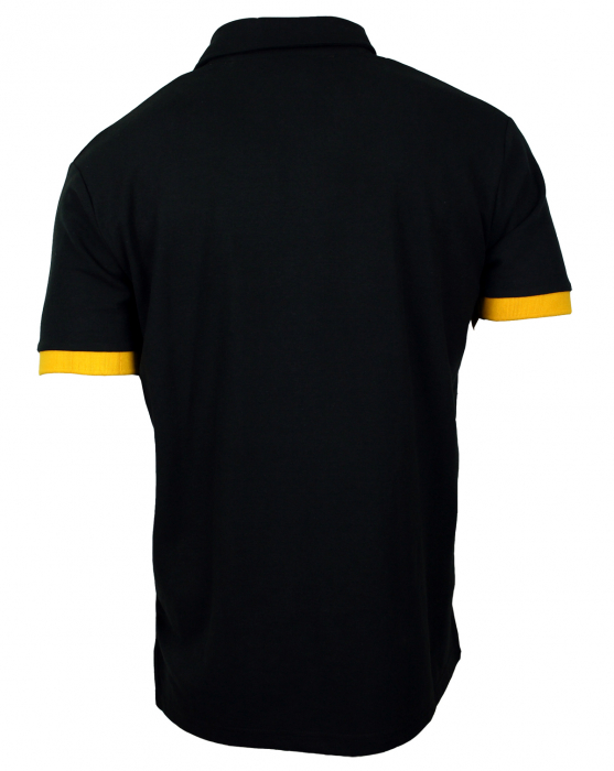 73MILES Poloshirt Herren Polohemd kurzarm schwarz S - 4XL