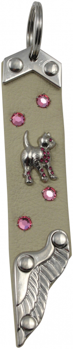 Schlüsselanhänger Leder Strass Swarovski-Elements SA152