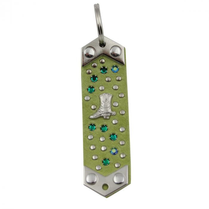 WESTERN-SPEICHER Schlüsselanhänger Leder Strass Swarovski-Elements SA271