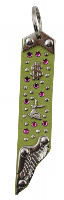 WESTERN-SPEICHER Schlüsselanhänger Leder Strass Swarovski-Elements SA275