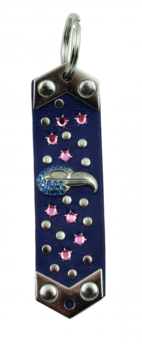 WESTERN-SPEICHER Schlüsselanhänger Leder Strass Swarovski-Elements SA283