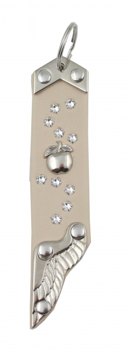 Schlüsselanhänger Leder Strass Swarovski-Elements SA370