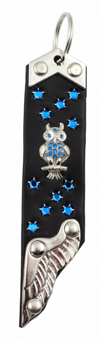 Schlüsselanhänger Leder Strass Swarovski-Elements SA378