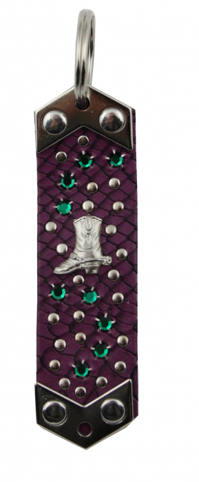 WESTERN-SPEICHER Schlüsselanhänger Kunstleder Strass Swarovski-Elements SAK12