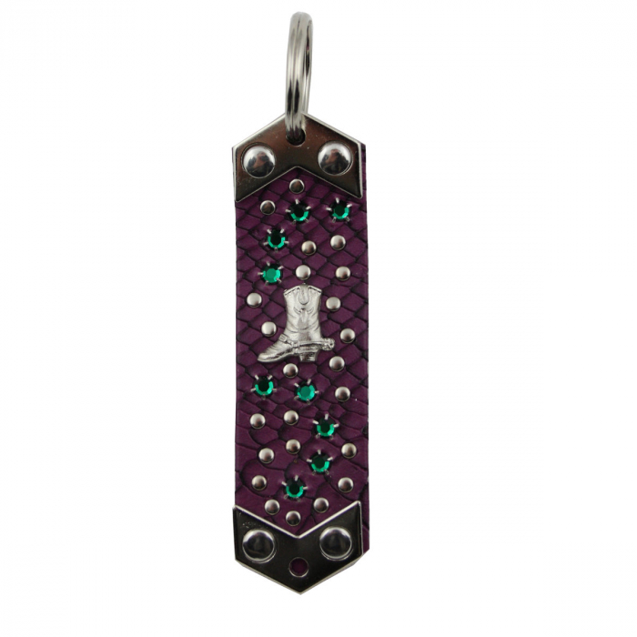 WESTERN-SPEICHER Schlüsselanhänger Kunstleder Strass Swarovski-Elements SAK12
