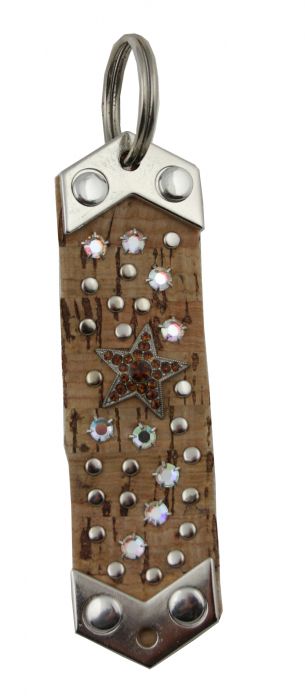 WESTERN-SPEICHER Schlüsselanhänger Kork Strass Swarovski-Elements SAK20