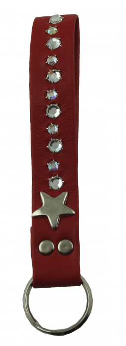 WESTERN-SPEICHER Schlüsselanhänger Leder Strass Swarovski-Elements SL14