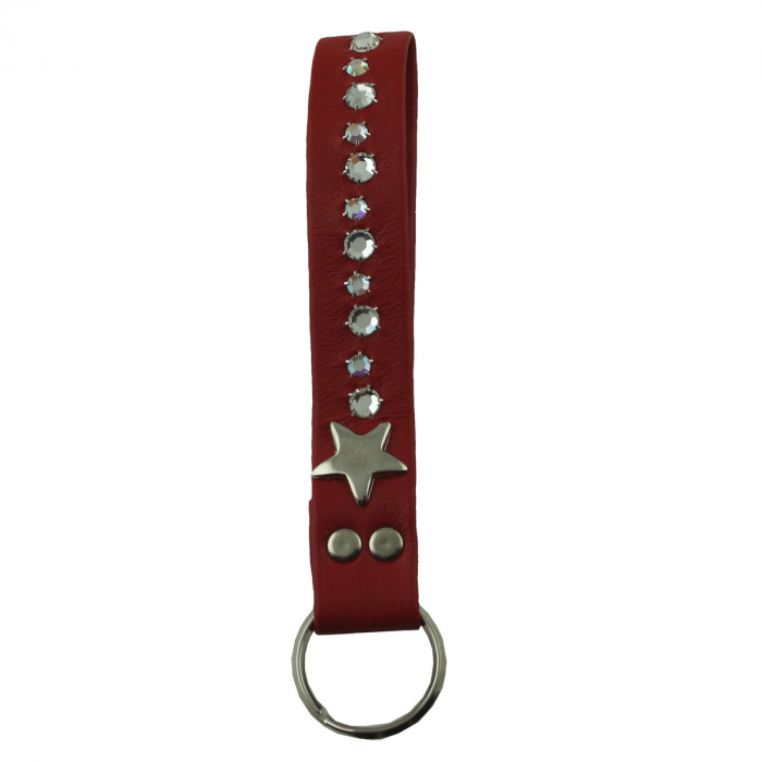 WESTERN-SPEICHER Schlüsselanhänger Leder Strass Swarovski-Elements SL14