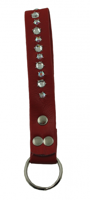 WESTERN-SPEICHER Schlüsselanhänger Leder Strass Swarovski-Elements SL14
