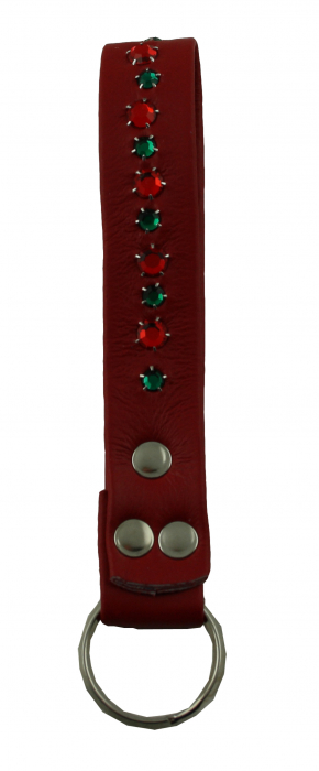 WESTERN-SPEICHER Schlüsselanhänger Leder Strass Swarovski-Elements SL15