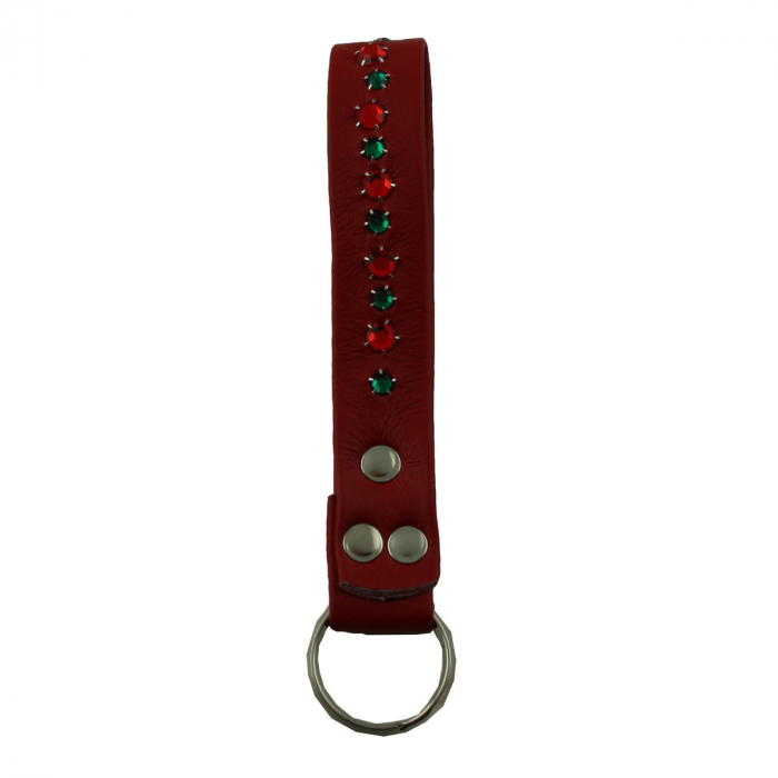 WESTERN-SPEICHER Schlüsselanhänger Leder Strass Swarovski-Elements SL15