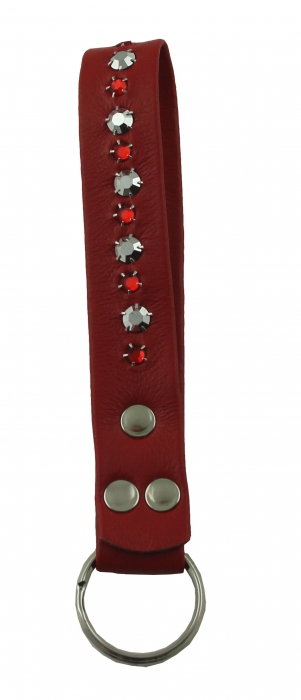 WESTERN-SPEICHER Schlüsselanhänger Leder Strass Swarovski-Elements SL16
