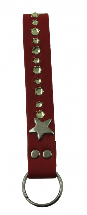 WESTERN-SPEICHER Schlüsselanhänger Leder Strass Swarovski-Elements SL17