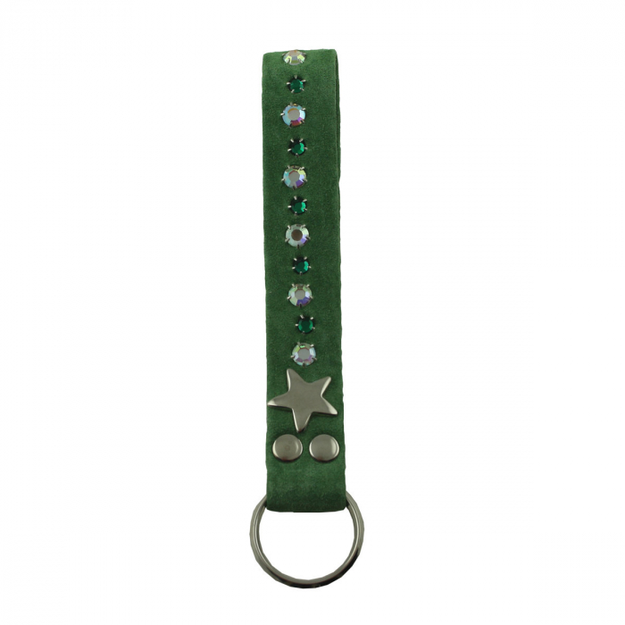 WESTERN-SPEICHER Schlüsselanhänger Leder Strass Swarovski-Elements SL19