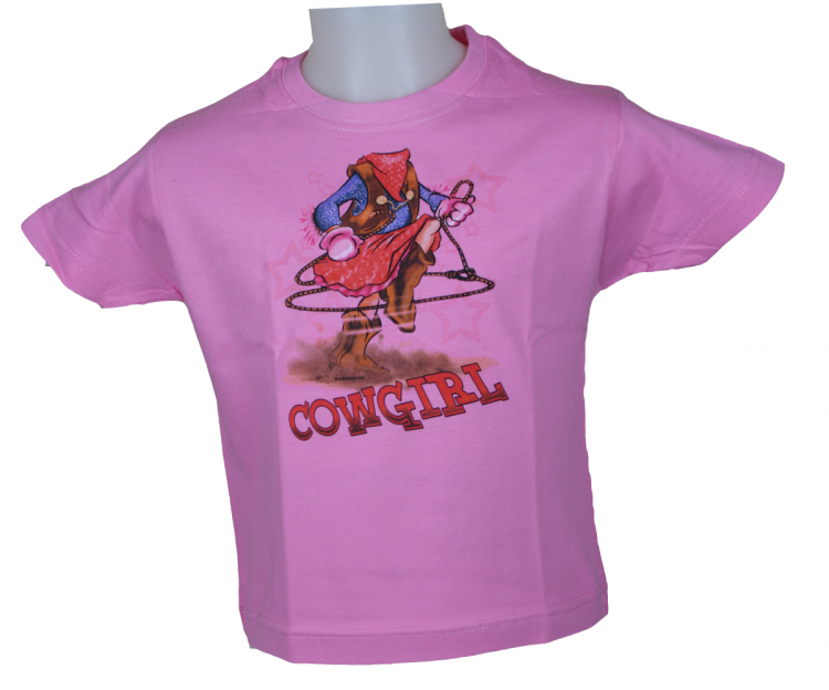 Kinder T-Shirt - Cowgirl - Pink