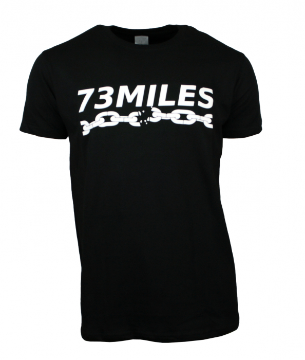 T-Shirt  73MILES  Baumwolle schwarz Größe S bis 5XL
