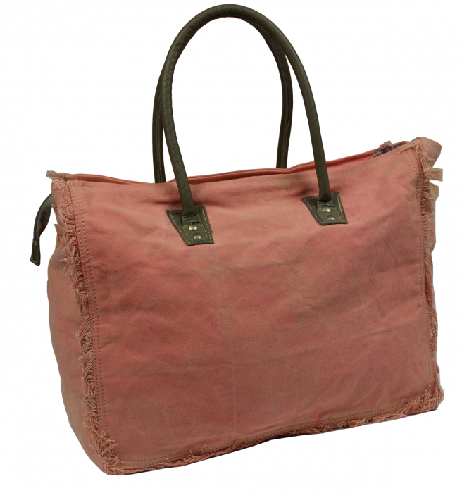 Canvas DamenTasche Schultertasche Shopper Vintage - 456 -