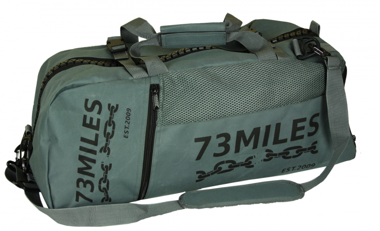 Weekender Freizeittasche Reisetasche Sport Tasche mit Rucksackfunktion Grau