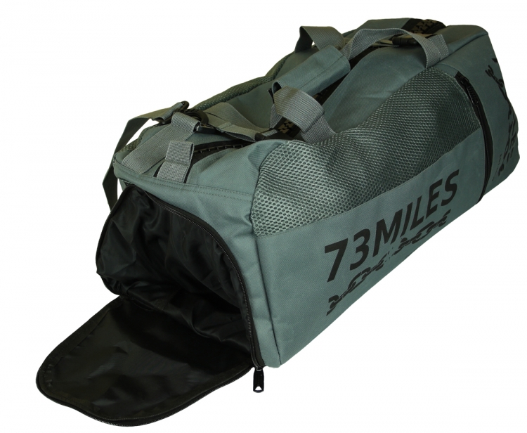 Weekender Freizeittasche Reisetasche Sport Tasche mit Rucksackfunktion Grau