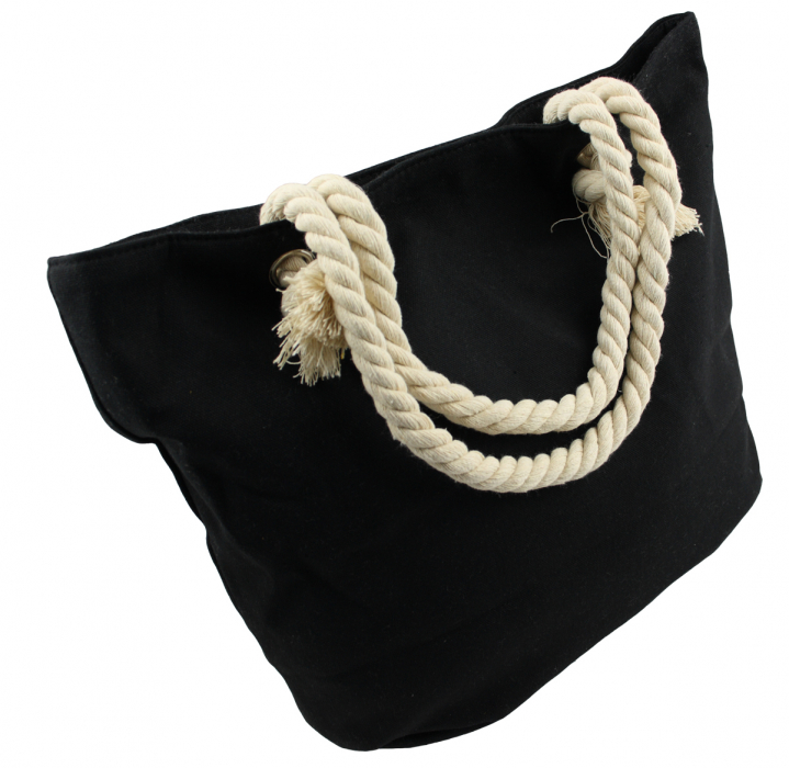 Shopper Strandtasche Handtasche Damentasche Stern schwarz
