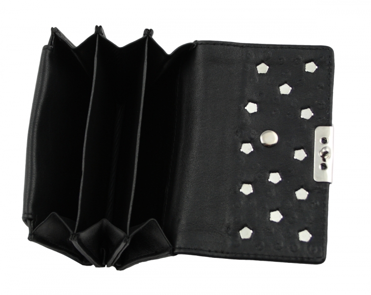 Western Speicher Geldbörse Leder Strass Swarovski-Element BA200
