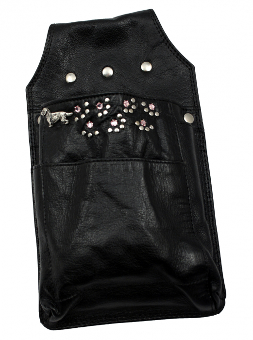 Western Speicher Leder Holster für Kellnerbörse mit Strass Swarovski Elements HK122
