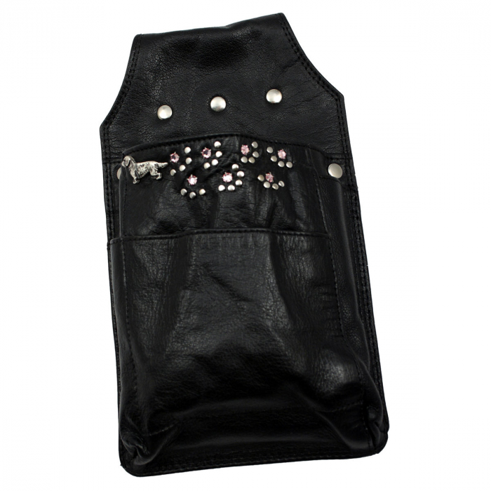 Western Speicher Leder Holster für Kellnerbörse mit Strass Swarovski Elements HK122