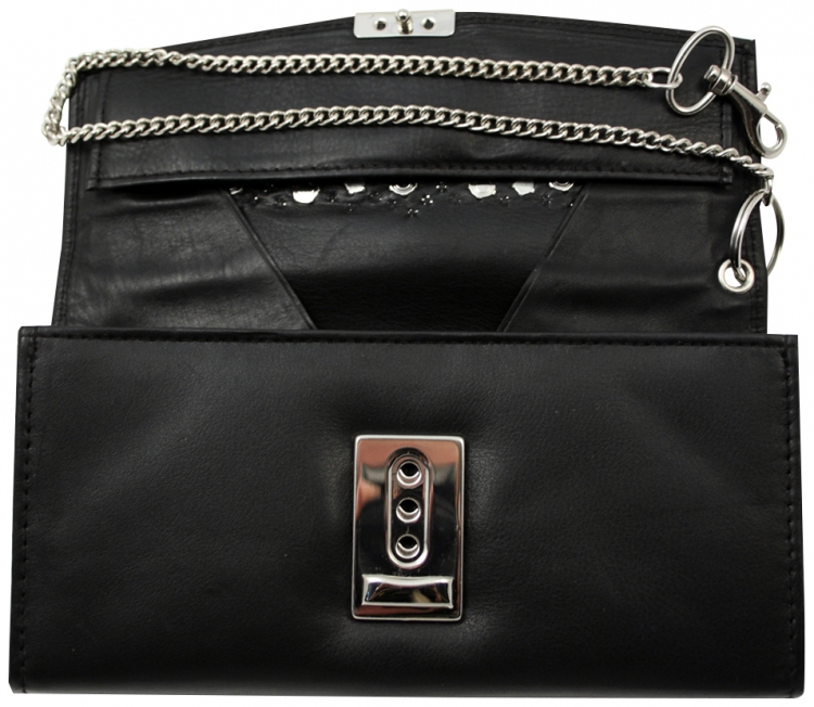 WESTERN-SPEICHER Kellnerbörse Portemonnaie Leder Strass  Swarovski Elements Lea 134