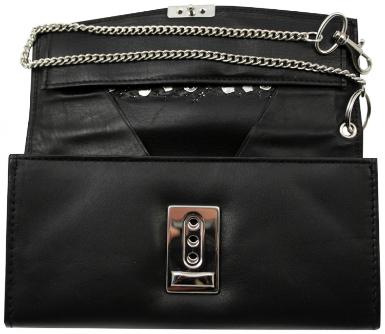 WESTERN-SPEICHER Kellnerbörse Portemonnaie Leder Strass  Swarovski Elements Lea 138