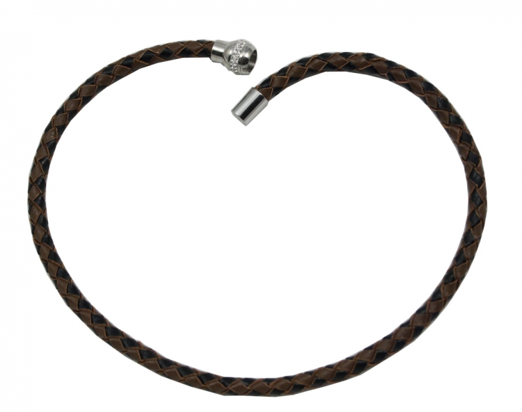 Geflochtenes Leder- Wickelarmband "LA103"